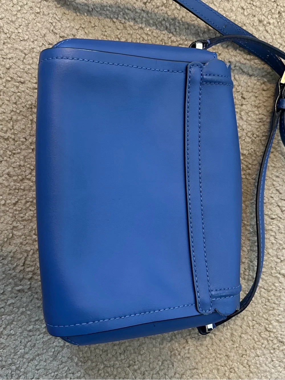 Kate Spade Scallop Royal Blue Smooth Leather Crossbody